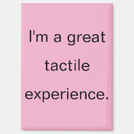 Great Tactile Experience Pink Refrigerator Magneet