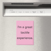 Great Tactile Experience Pink Refrigerator Magneet (Insitu (Vaatwasser))