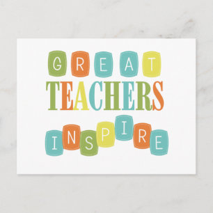 Great Teachers Inspire Briefkaart
