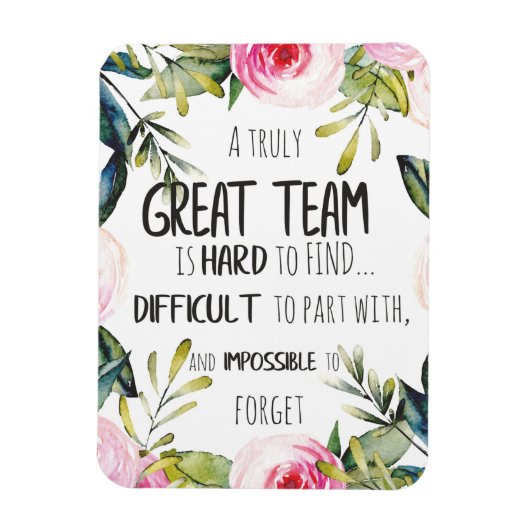 Great Team thank you gift Amazing Team Magneet (Verticaal)