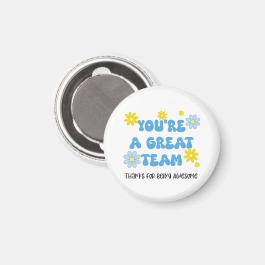 Great Team – Thanks for Being Awesome Magnet  (Voorkant / Achterkant)
