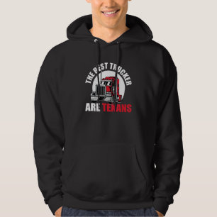 Great Texan Trucker Gezegde Longhorn Texas Truck D Hoodie
