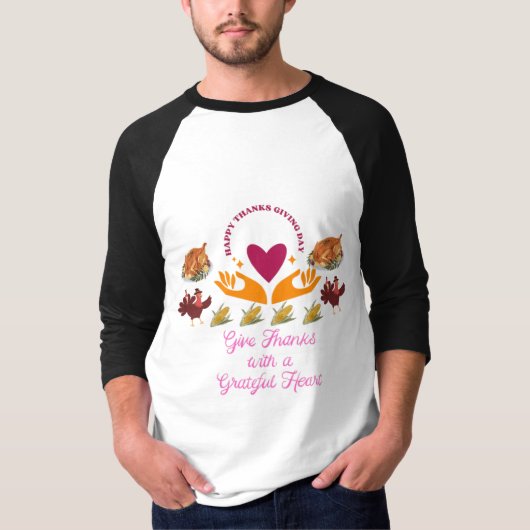 Great thanks giving day t-shirt (Voorkant)