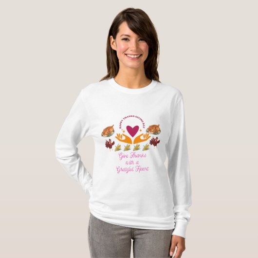 Great thanks giving day t-shirt (Voorkant volledig)
