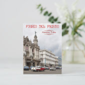 Great Theater van Havana, Paseo del Prado, Cuba Briefkaart (Staand voorkant)