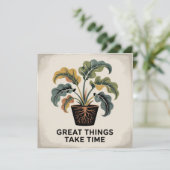 Great Things Take Time Kaart (Staand voorkant)