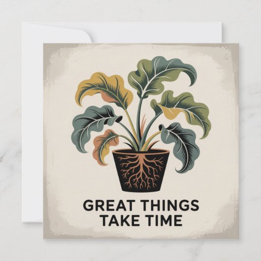 Great Things Take Time Kaart (Voorkant)