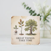 Great Things Take Time Kaart (Staand voorkant)