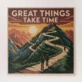 Great Things Take Time Legpuzzel (Verticaal)