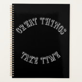 Great Things Take Time Planner (Voorkant)