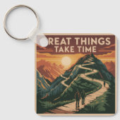 Great Things Take Time Sleutelhanger (Voorkant)