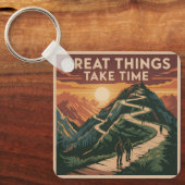 Great Things Take Time Sleutelhanger (Voorkant)