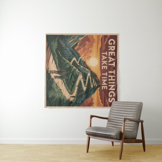 Great Things Take Time Wandkleed (In Situ (horizontaal))