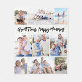 Great Times Happy Memories Photo Collage Keepsake Fleece Deken (Voorkant)