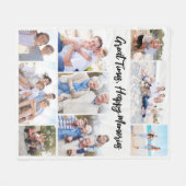 Great Times Happy Memories Photo Collage Keepsake Fleece Deken (Voorkant (Horizontaal))