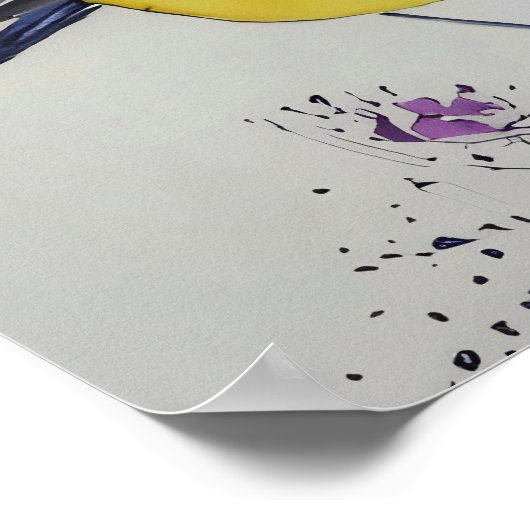 Great Tit Bird Drawing, Hand Drawn British Bird Poster (Hoek)