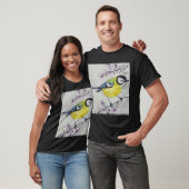 Great Tit Bird Drawing, Hand Drawn British Bird T-shirt (Unisex)