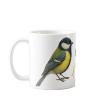 Great Tit Mug – Personalized Garden Bird Illustrat