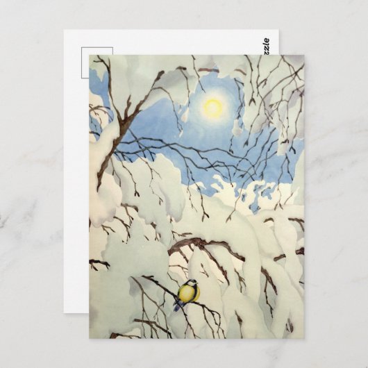 Great Tit - Theodor Severin Kittelsen Briefkaart (Voorkant / Achterkant)