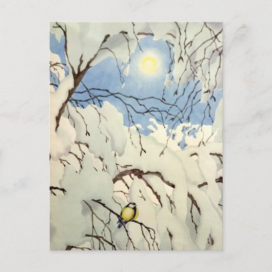 Great Tit - Theodor Severin Kittelsen Briefkaart (Voorkant)