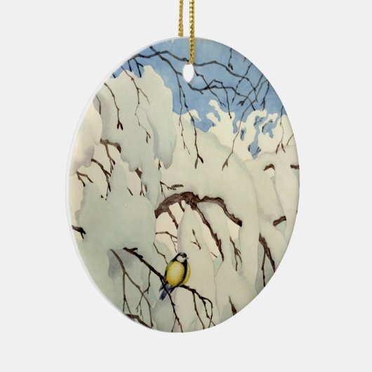 Great Tit - Theodor Severin Kittelsen Keramisch Ornament (Rechts)