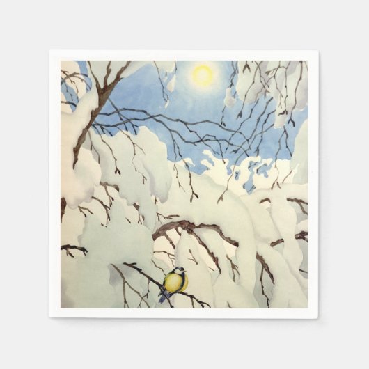 Great Tit - Theodor Severin Kittelsen Servet (Voorkant)