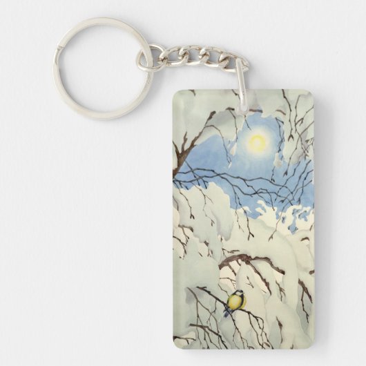 Great Tit - Theodor Severin Kittelsen Sleutelhanger (Voorkant)