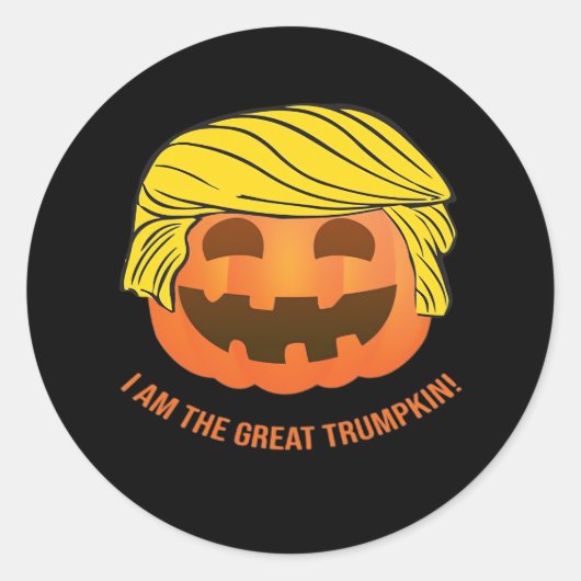 Great Trumpkin Ronde Sticker (Voorkant)