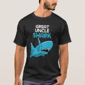 Great Uncle Shark Funny Family T-shirt (Voorkant)