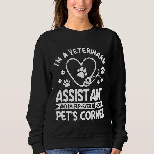 Great Veterinary Assistant Saying Animal Caretaker Trui (Voorkant)