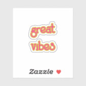Great Vibes Contour Sticker (Vel)