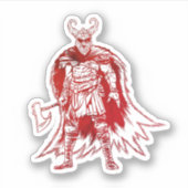 Great Viking Warrior Sticker (Voorkant)