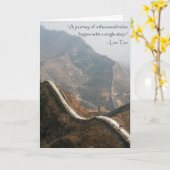 Great Wall Bon Voyage Kaart (Gele Bloem)