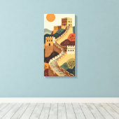 Great Wall Canvas Afdruk (Insitu (Houten vloer))