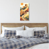Great Wall Canvas Afdruk (Insitu (Slaapkamer))