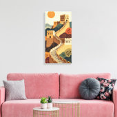Great Wall Canvas Afdruk (Insitu (Woonkamer))