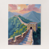 Great Wall of China | Travel Painting Legpuzzel (Verticaal)