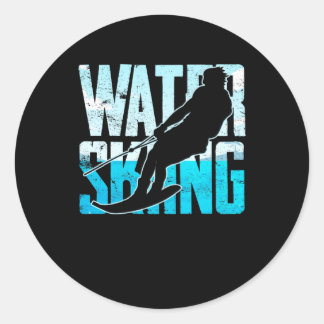 Great Water Skiing Gift Water Skiing Water Skier Ronde Sticker