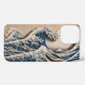 Great Wave 3D Shadow Relief Phone Case – Bold Hoku iPhone Hoesje (Achterkant horizontaal)