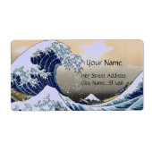 GREAT WAVE Blue White Etiket (Voorkant)