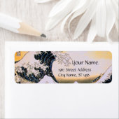 GREAT WAVE Blue White Etiket (Insitu)