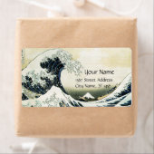 GREAT WAVE Blue White Etiket (Insitu)