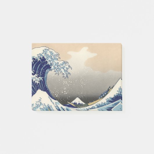 GREAT WAVE Blue White Post-it® Notes (Voorkant)