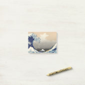 GREAT WAVE Blue White Post-it® Notes (Op bureau)