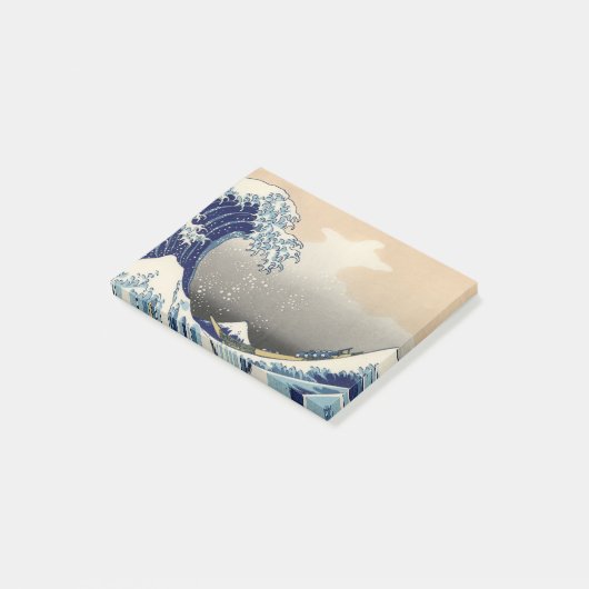 GREAT WAVE Blue White Post-it® Notes (Schuin)