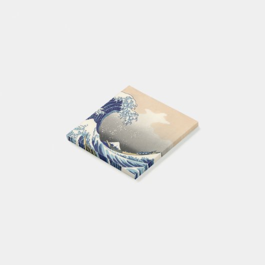 GREAT WAVE Blue White Post-it® Notes (Schuin)