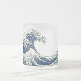 Great Wave frosted glass mok