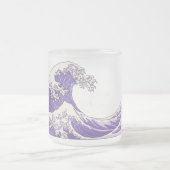 Great Wave frosted glass mok - paarse (Center)