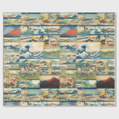 Great Wave Hokusai Mount Fuji Japanse Prints Cadeaupapier (Vlak)