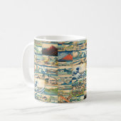 Great Wave Hokusai Mount Fuji Japanse Prints Koffiemok (Voorkant links)